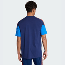 Camiseta hombre entrenamiento Selección Colombia temporada 2026 2027 oficial azul marino técnica transpirable FCF estilo entrenamiento mundial.