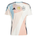 Camiseta España segunda equipación 2025 2026 hombre beige vista frontal escudo oficial RFEF jersey fútbol alternativo 25/26 nueva colección.