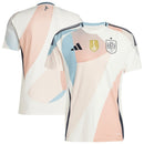 Camiseta España segunda equipación 2025 2026 hombre beige vista frontal escudo oficial RFEF jersey fútbol alternativo 25/26 nueva colección.