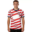 Camiseta hombre Selección Estados Unidos temporada 2026 2027 oficial primera equipación blanca y rojo fútbol técnica transpirable USMNT mundial.