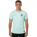 Camiseta hombre Selección Francia temporada 2026 2027 oficial segunda equipación azul claro versión jugador técnica transpirable FFF auténtica mundial.