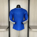 Camiseta hombre Selección Italia temporada 2026 2027 primera equipación azul manga larga oficial versión jugador fútbol técnica transpirable mundial FIGC.
