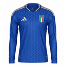 Camiseta hombre Selección Italia temporada 2026 2027 primera equipación azul manga larga oficial versión jugador fútbol técnica transpirable mundial FIGC.