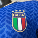 Camiseta hombre Selección Italia temporada 2026 2027 primera equipación azul manga larga oficial versión jugador fútbol técnica transpirable mundial FIGC.