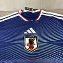 Camiseta hombre Selección Japón temporada 2026 2027 primera equipación oficial azul versión jugador manga larga fútbol técnica transpirable Samurai Blue.