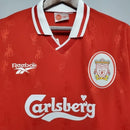 Tienda Hincha Futbolero, Liverpool 1996/97, Camiseta Liverpool Retro, Liverpool primera equipación, Camisetas fútbol clásicas, Ropa retro Liverpool FC, Camiseta fútbol vintage, Colección Reds, Historia Liverpool FC, Camisetas de colección, Estilo retro fútbol, Anfield Legends, Camiseta 96/97.