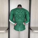 Camiseta hombre Selección México temporada 2026 2027 primera equipación oficial verde versión jugador manga larga fútbol técnica transpirable Tri azteca.