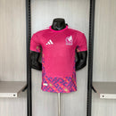 Camiseta hombre portero selección México temporada 2026 2027 color rosa versión jugador calidad 1.1 premium pro fit mundial 2026.