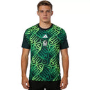Camiseta hombre entrenamiento México temporada 2026 2027 oficial pre-partido verde técnica transpirable FMF mundial azteca.