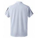 Polo hombre Real Madrid temporada 2025 2026 oficial blanca camiseta de paseo técnica transpirable elegante fútbol madridista Bernabéu.