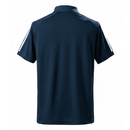 Camiseta tipo polo hombre Real Madrid temporada 2026 2027 color azul marino detalles verde y blanco calidad 1.1 premium escudo bordado oficial.