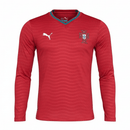 Camiseta hombre Selección Portugal temporada 2026 2027 primera equipación roja manga larga oficial versión jugador fútbol técnica transpirable mundial.