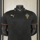 Camiseta hombre Portugal edición especial Pantera Negra temporada 2025 2026 color negro versión jugador fútbol técnica transpirable exclusiva.