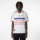 Francia 1998 retro, Camiseta Francia blanca, Jersey Francia 98/99 visitante, Camiseta Zidane blanca, France away shirt retro, Ropa fútbol vintage, Camiseta retro barata, Calidad 1.1 retro, Regalo fútbol hombre, Tienda Hincha Futbolero.