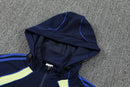Chándal hombre Boca Juniors temporada 2025 2026 oficial azul marino chaqueta cortaviento y pantalón fútbol técnica transpirable Xeneize Bombonera.
