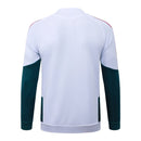 Nuevo Chándal oficial Real Madrid 26/27 – Chaqueta blanca y pantalón verde – Real Madrid, Madridista, 26/27, Chándal, Conjunto de entrenamiento, Blanco, Verde, Ropa deportiva, Fútbol, Tienda Hincha Futbolero, Exclusivo, Valdebebas