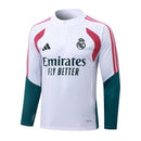 Nuevo Chándal oficial Real Madrid 26/27 – Sudadera blanca y pantalón verde - Real Madrid, Madridista, 26/27, Chándal, Entrenamiento, Sudadera, Blanco, Verde, Ropa deportiva, Fútbol, Tienda Hincha Futbolero, Exclusivo