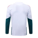 Nuevo Chándal oficial Real Madrid 26/27 – Sudadera blanca y pantalón verde - Real Madrid, Madridista, 26/27, Chándal, Entrenamiento, Sudadera, Blanco, Verde, Ropa deportiva, Fútbol, Tienda Hincha Futbolero, Exclusivo
