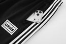 Chándal completo hombre Adidas negro sudadera con cremallera y pantalón largo tres rayas blancas calidad 1.1 premium oficial.