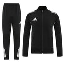 Chándal hombre Adidas negro oficial conjunto chaqueta y pantalón largo técnica transpirable tres bandas clásico entrenamiento sport pro.