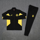 Chándal hombre Borussia Dortmund temporada 2025 2026 conjunto negro sudadera y pantalón largo calidad 1.1 premium oficial.
