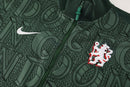 Chándal hombre Chelsea FC temporada 2025 2026 conjunto sudadera verde y pantalón largo negro calidad 1.1 premium oficial.