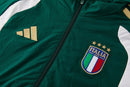 Chándal hombre selección Italia temporada 2026 2027 conjunto verde chaqueta y pantalón largo calidad 1.1 premium oficial.