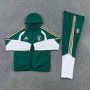 Chándal hombre selección Italia temporada 2026 2027 conjunto verde chaqueta y pantalón largo calidad 1.1 premium oficial.