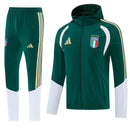 Chándal hombre selección Italia temporada 2026 2027 conjunto verde chaqueta y pantalón largo calidad 1.1 premium oficial.