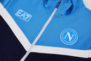 Chándal hombre SSC Napoli temporada 2025 2026 conjunto azul sudadera y pantalón largo azul marino calidad 1.1 premium.