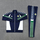 Chándal hombre Real Betis temporada 2025 2026 conjunto completo chaqueta y pantalón azul marino oficial fútbol bético elegante premium.