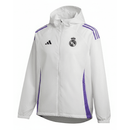 Real Madrid 2026, Cortaviento Real Madrid oficial, Chaqueta Madrid 25/26, Ropa oficial Real Madrid, Windbreaker fútbol hombre, Regalo fútbol hombre Madrid, Chaqueta blanca Real Madrid, Real Madrid lifestyle kit, Comprar cortaviento barato, Tienda Hincha Futbolero.