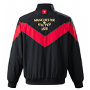 Chaqueta hombre Manchester United retro temporada 2006 2007 oficial negra sin capucha fútbol técnica vintage Red Devils.