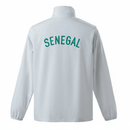 Senegal 2025, Chaqueta Senegal blanca, Casaca Senegal oficial, Ropa Senegal barata, Chaqueta fútbol blanca, Calidad 1.1 Senegal, Mundial 2026, Regalo fútbol hombre, Tienda Hincha Futbolero, Teranga Lions.