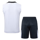 Conjunto entrenamiento hombre Chelsea FC sin mangas camiseta blanca y pantalón corto negro temporada 2025 2026 calidad 1.1 oficial, Chelsea 2025 sin mangas, Musculosa Chelsea blanca, Conjunto Chelsea 25/26, Ropa deportiva Chelsea, Calidad 1.1 Blues, Tienda Hincha Futbolero, Entrenamiento fútbol Londres, Kit entrenamiento blanco y negro, Regalo fútbol hombre Chelsea, Jersey Chelsea sleeveless.