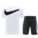 Conjunto hombre Nike entrenamiento camiseta blanca y pantalón corto negro calidad 1.1 oficial, Nike 2026, Conjunto Nike blanco, Camiseta blanca Nike, Pantalón negro Nike, Ropa deportiva barata, Calidad 1.1 Nike, Moda deportiva 2026, Tienda Hincha Futbolero, Nike Training, Bloke Core.