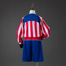 Conjunto Infantil Atlético de Madrid I 2004/05 Camiseta Manga Larga y Pantalón Retro - TIENDA HINCHA FUTBOLERO