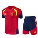 Conjunto infantil entrenamiento selección España camiseta roja y pantalón azul marino temporada 2026 2027 calidad 1.1 oficial, España infantil 2026, Conjunto niño España rojo azul, Ropa selección española niños entrenamiento, Equipación España junior 26/27, Calidad 1.1 infantil, Tienda Hincha Futbolero, Regalo niño España fútbol, Chándal corto niño España 2027, España Kids Training Kit.