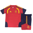 Conjunto infantil entrenamiento selección España camiseta roja y pantalón azul marino temporada 2026 2027 calidad 1.1 oficial, España infantil 2026, Conjunto niño España rojo azul, Ropa selección española niños entrenamiento, Equipación España junior 26/27, Calidad 1.1 infantil, Tienda Hincha Futbolero, Regalo niño España fútbol, Chándal corto niño España 2027, España Kids Training Kit.