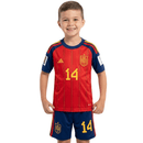 Conjunto Infantil España I 25/26 Camiseta y Pantalón Con Parches - TIENDA HINCHA FUTBOLERO