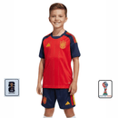 Conjunto Infantil España I 25/26 Camiseta y Pantalón Con Parches - TIENDA HINCHA FUTBOLERO