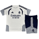Conjunto infantil entrenamiento Real Madrid camiseta blanca y pantalón azul marino temporada 2026 2027 calidad 1.1 oficial,Real Madrid infantil 2026, Conjunto niño Madrid blanco azul, Ropa Real Madrid niños entrenamiento, Equipación Madrid junior 26/27, Calidad 1.1 infantil, Tienda Hincha Futbolero, Regalo niño Real Madrid, Chándal corto niño Madrid 2027, Madrid Kids Training Kit.