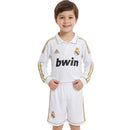 Conjunto Infantil Real Madrid I 2011/12 Camiseta Manga Larga y Pantalón Retro - TIENDA HINCHA FUTBOLERO