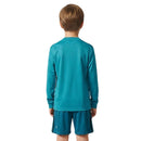 Conjunto infantil oficial del Real Madrid temporada 2017 2018 tercera equipación azul turquesa manga larga retro, camiseta y pantalón de Tienda Hincha Futbolero, Conjunto Real Madrid infantil, Real Madrid 2017/18, Ropa Real Madrid retro, Conjunto niño Real Madrid azul turquesa, Comprar conjunto Madrid vintage, Merengues infantil, Real Madrid 17/18 retro, Fútbol retro niños, Equipación Real Madrid azul turquesa