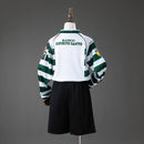 Conjunto Infantil Sporting Lisboa I 2001/02 Camiseta Manga Larga y Pantalón Retro - TIENDA HINCHA FUTBOLERO