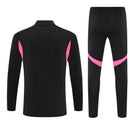 Conjunto entrenamiento hombre Arsenal FC temporada 2025 2026 oficial negro y rosa sudadera y pantalón técnica transpirable pro premier league gunners.