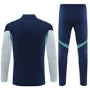 Conjunto entrenamiento hombre Arsenal FC temporada 2025 2026 oficial azul marino sudadera y pantalón técnica transpirable pro premier league gunners navy.
