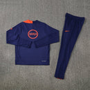 Conjunto largo hombre FC Barcelona entrenamiento 2025 2026 sudadera azul marino manga larga y pantalón largo oficial fútbol culé 25/26 ropa de invierno pro.
