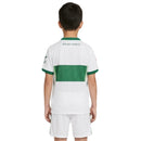 Elche CF 2026 infantil, Conjunto niño Elche, Camiseta franja verde niño, Short blanco Elche infantil, Ropa oficial Elche kids, Kit fútbol niño 25/26, Regalo fútbol infantil Elche, Equipación La Liga niño, Comprar conjunto barato, Tienda Hincha Futbolero.