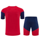 Conjunto hombre Selección España temporada 2026 2027 oficial camiseta roja pantalón corto azul fútbol técnica transpirable La Roja entrenamiento mundial.